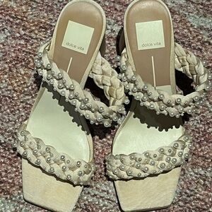 Dolce Vita Pearl Embellished Sandals